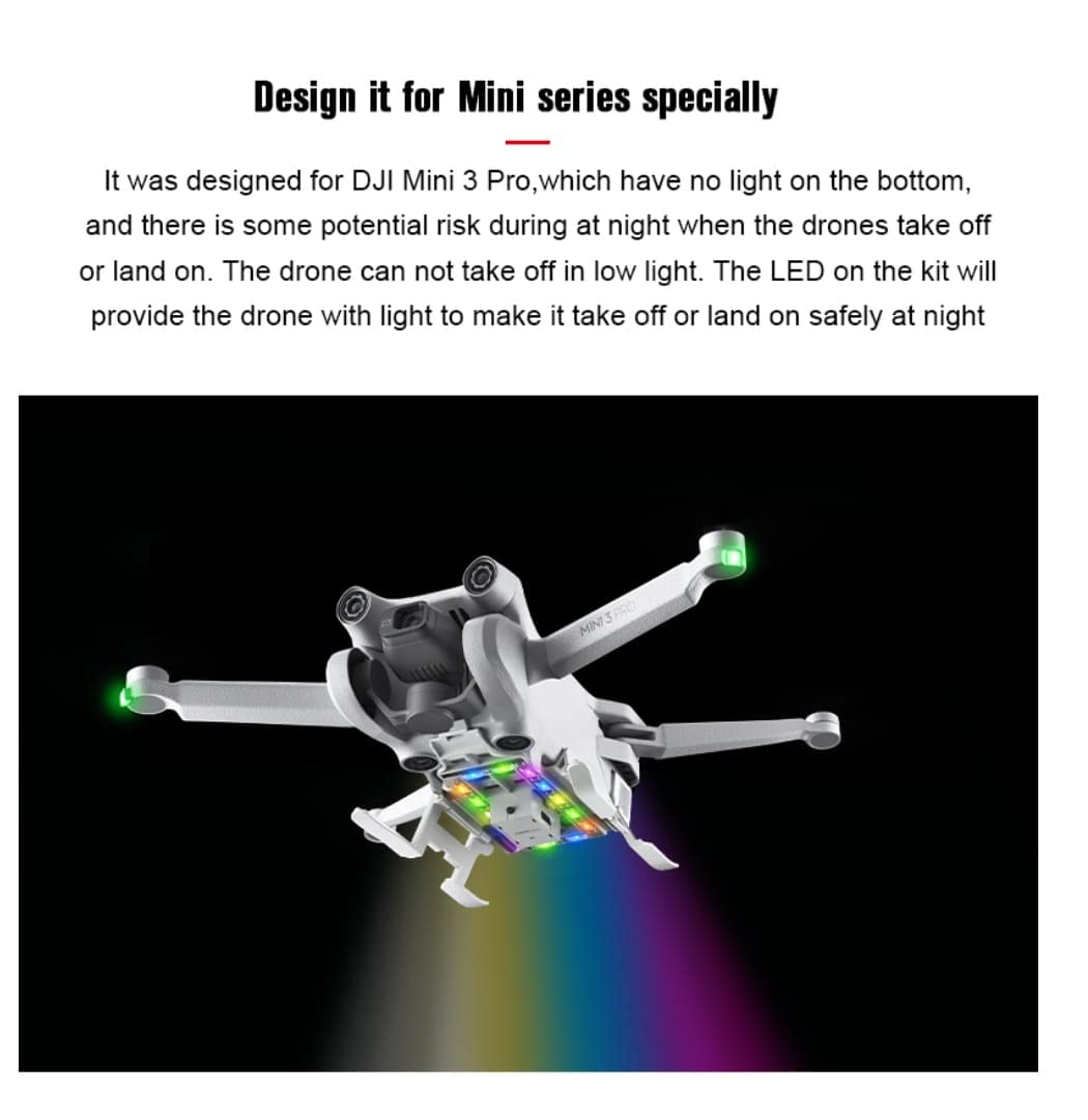 LED Landing Gear Height Extender for DJI Mini 3 Pro (view 7)