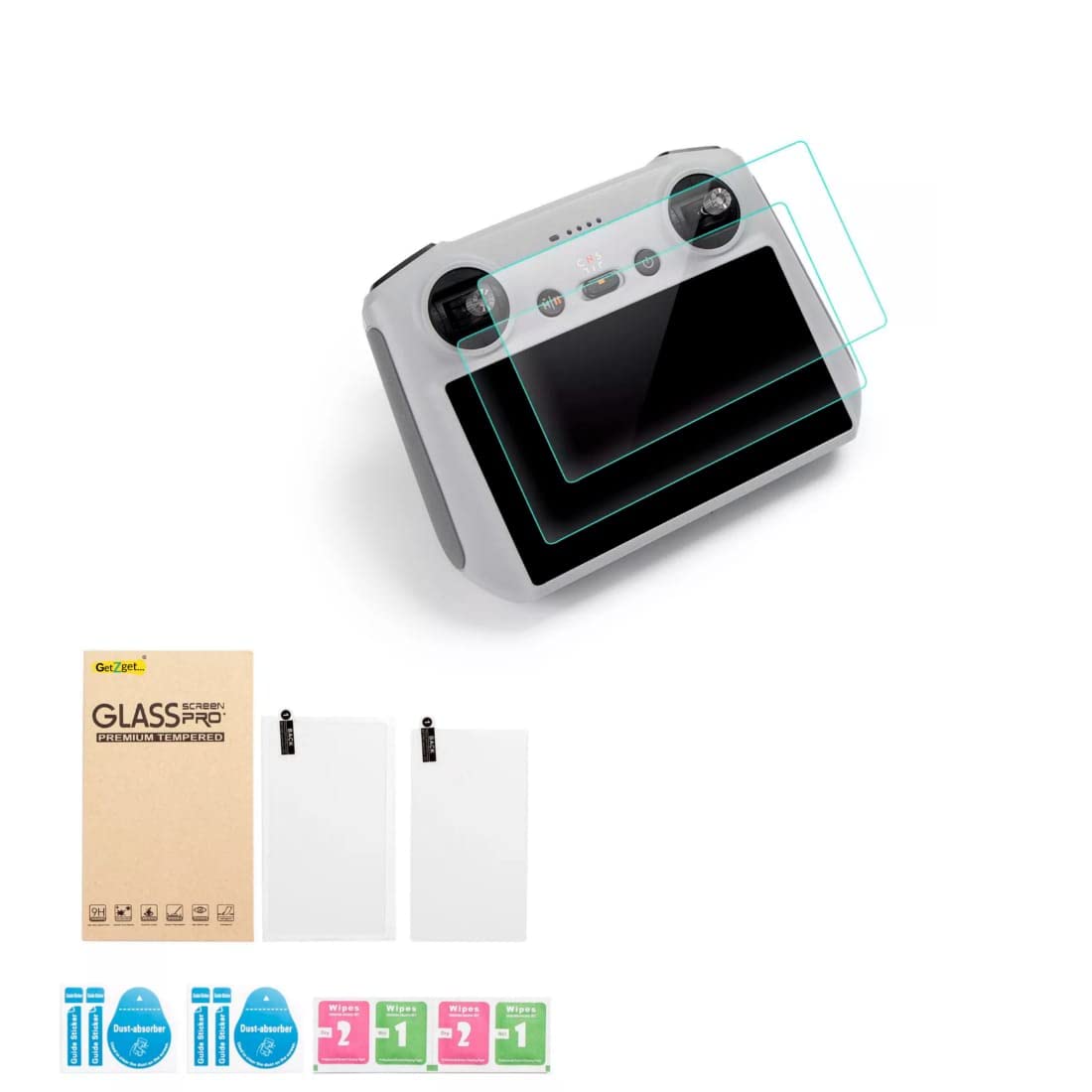 Tempered Glass for Mini 3/3Pro /4 Pro & Mavic 3 Classic / Mavic Air3 & 3S Smart Remote Controller Screen (Pack Of 2) GetZget