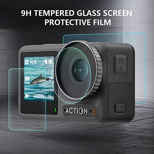 Tempered Glass For Dji Osmo Action 3 Action Camera screen scratch Protective guard accessories(3 Pcs/Set) GetZget