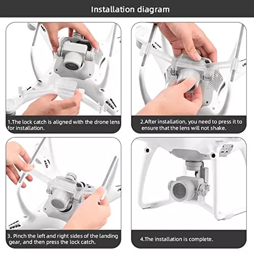 Gimbal Lock Lens Cap for DJI Phantom 4 Pro, Advanced, V2.0 (view 2)