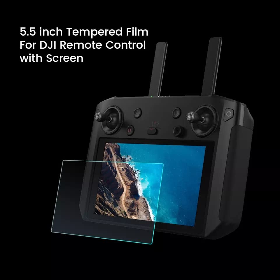 Tempered Glass For Dji Mavic 2/ Air 2s Smart Rc/ Dji Mavic 3 Rc Pro Smart Remote controller Scratch Guard Protects Screen(Pack of 2 Glasses) GetZget