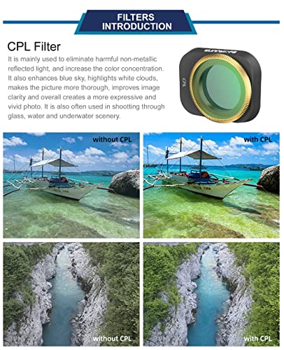 Filters 6 in 1 Set For Dji mini 3 & 3 Pro Nd Filters MCUV+CPL+ND4+ND8+ND16+ND32 GetZget