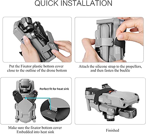 Sunnylife Propellers Holder Compatible with DJI Mavic Air 2/ DJI Mavic Air 2S Propeller Travelling Protection GetZget