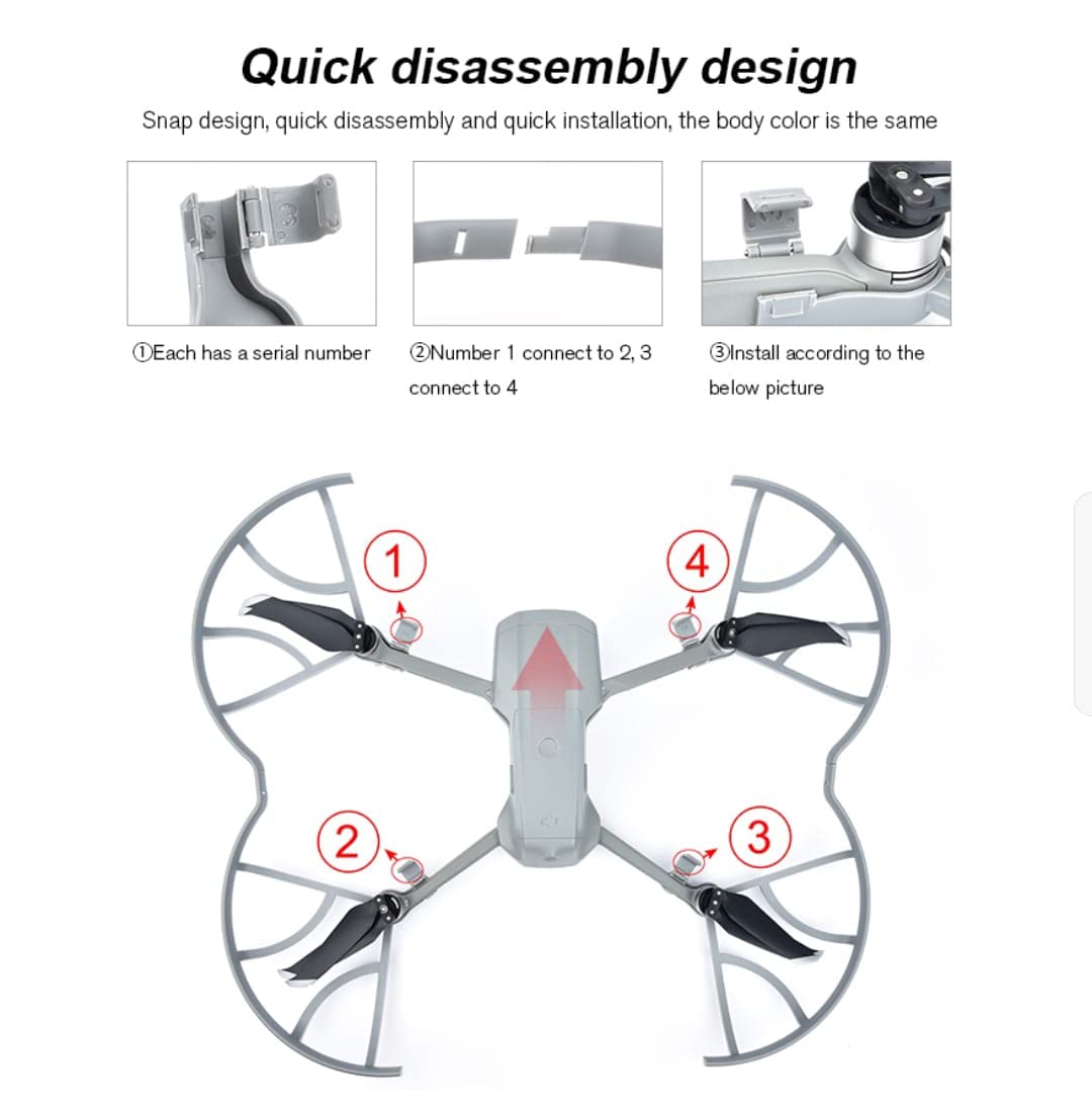 Propeller Guard Quick Release Removable Propellers Protector for DJI Air 2S / Mavic Air 2 Accessories GetZget