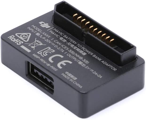DJI Mavic AIR Part 5 Battery to Power Bank Adapter - Black GetZget