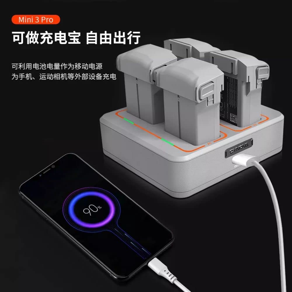 Cynova Two-Way Battery Charging Hub for DJI Mini 4 Pro and Mini 3 / 3 Pro (view 4)