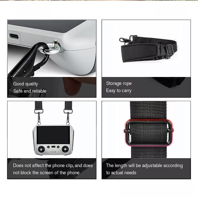 Remote Neck Strap for DJI Mini 4 Pro, Mini 3 / 3 Pro, Mavic 3, Air 2 / 2S (view 4)