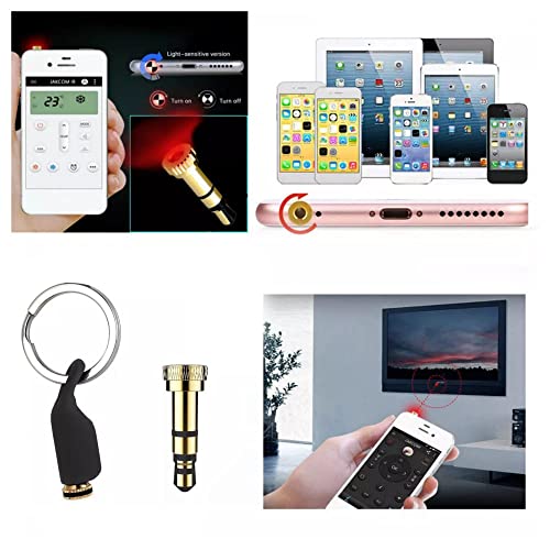 Mini Smartphone IR Remote Controller Adapter for ios Smart Phone Mini Infrared Universal Control All in One Air Conditioner/TV/DVD/STB (Jack for ios-Lightning)