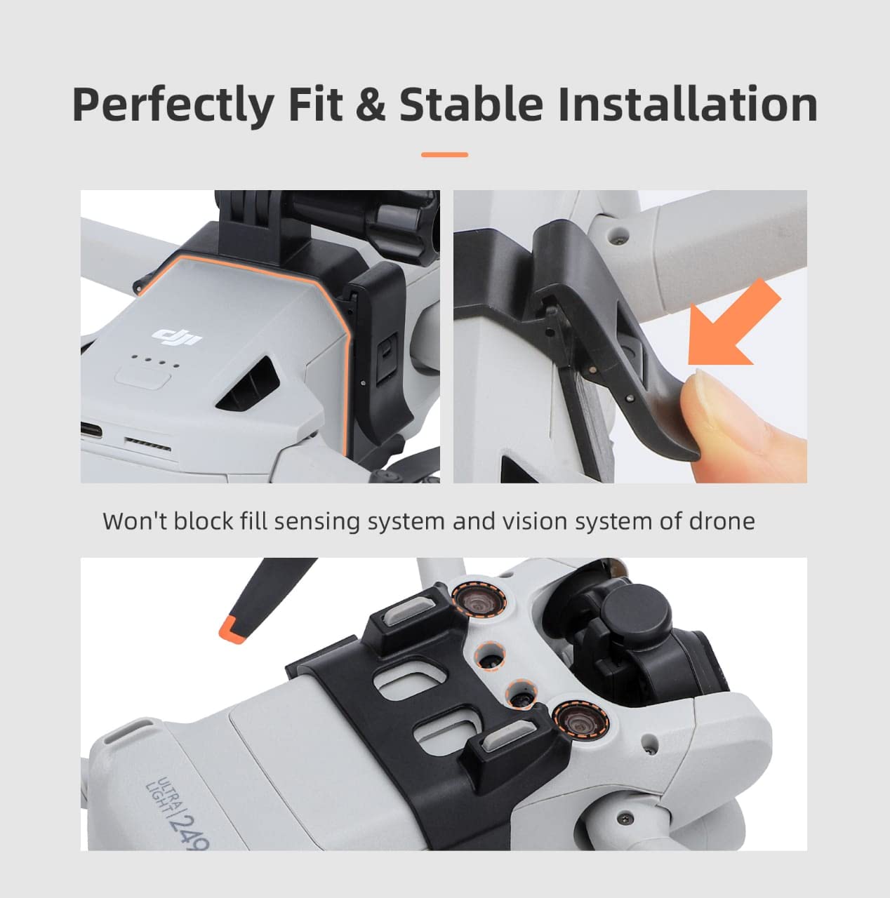 Camera Holder for DJI Mini 3 Pro Gopro/ Insta360/ Action Camera GetZget