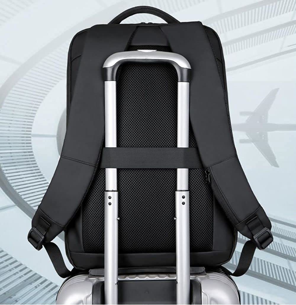 Hard Case Laptop Backpack with Charging Port and Number Lock (view 3)