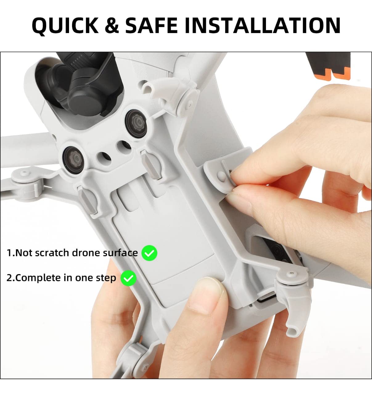Height Extender For DJI Mini 3 Pro Spider Landing Gear Foldable Accessories GetZget