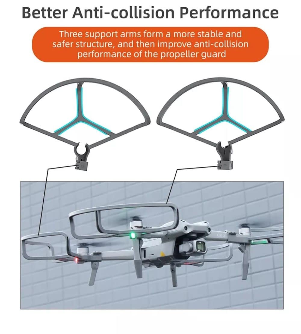 Propeller Guard For DJI Mavic Air 2/ Mavic Air 2S with inbuilt Height Extender (Pattern 1) GetZget
