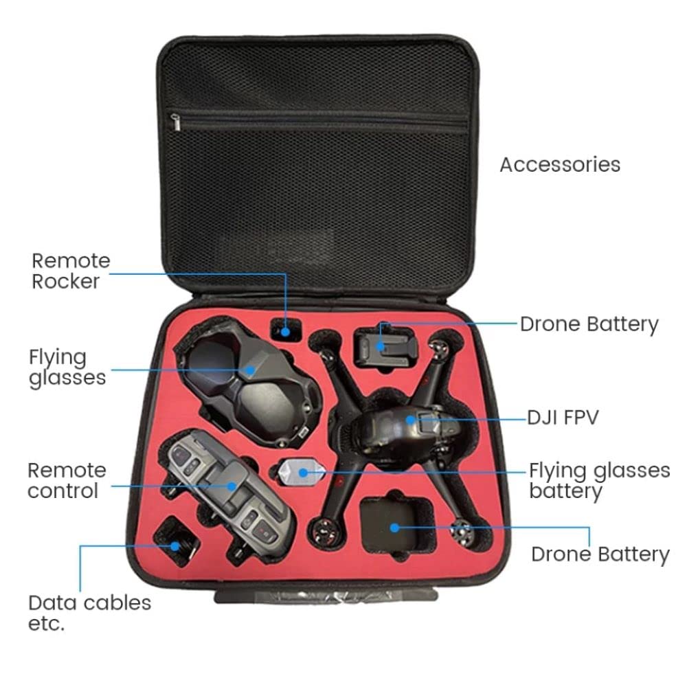 Carrying Case Bag For DJI FPV Combo Hard Shell Carry Case GetZget