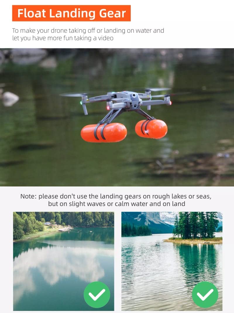 Height Extender 2S For DJI Mavic Air 2/ Air 2S Water Floating Landing Gear GetZget