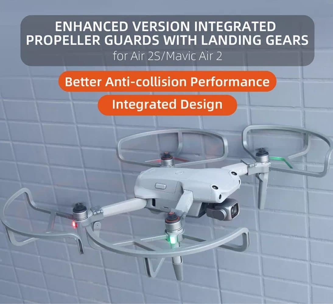 Propeller Guard For DJI Mavic Air 2/ Mavic Air 2S with inbuilt Height Extender (Pattern 1) GetZget