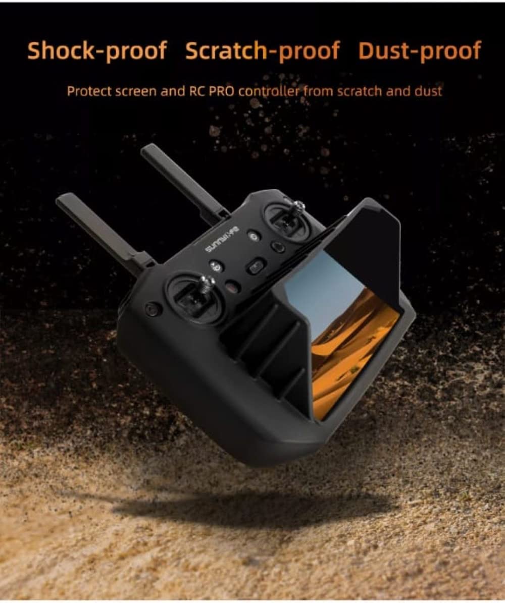 Sunnylife Silicone Cover with Sunshade Hood Compatible with DJI Smart Controller RC pro for DJI Mavic 3 GetZget