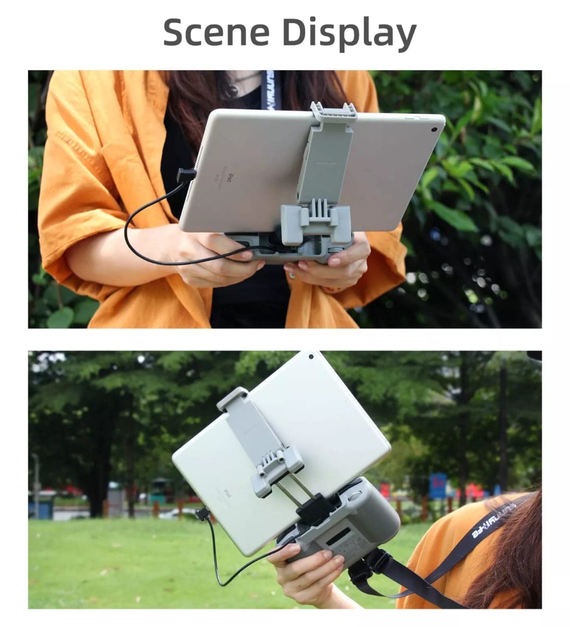 Foldable Tablet, iPad Holder for DJI Flip /Neo /Mini 2/3/3Pro Air 2/2S/ Mavic 3  N1RC/ N3RC Remote Controller