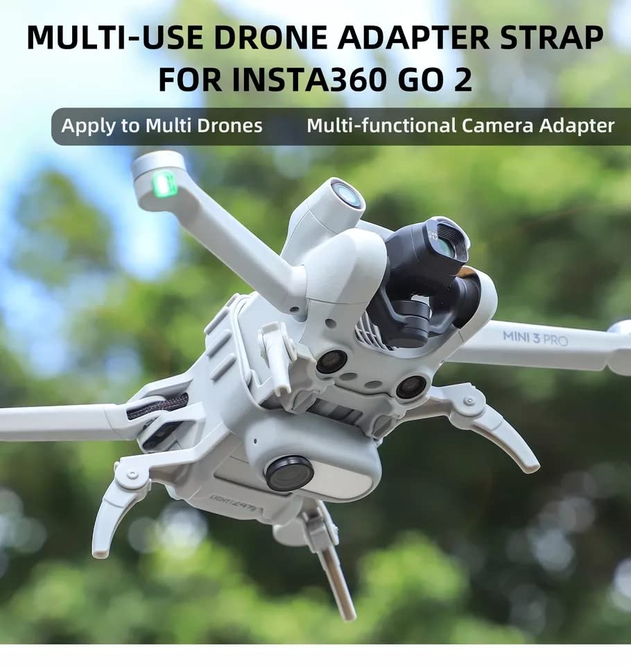 Go 2 Mount for Insta360 GO 2 Multi-use Adapter Strap Use with DJI Mini 3 Pro/Bike/Wrist/Bag Accessories GetZget