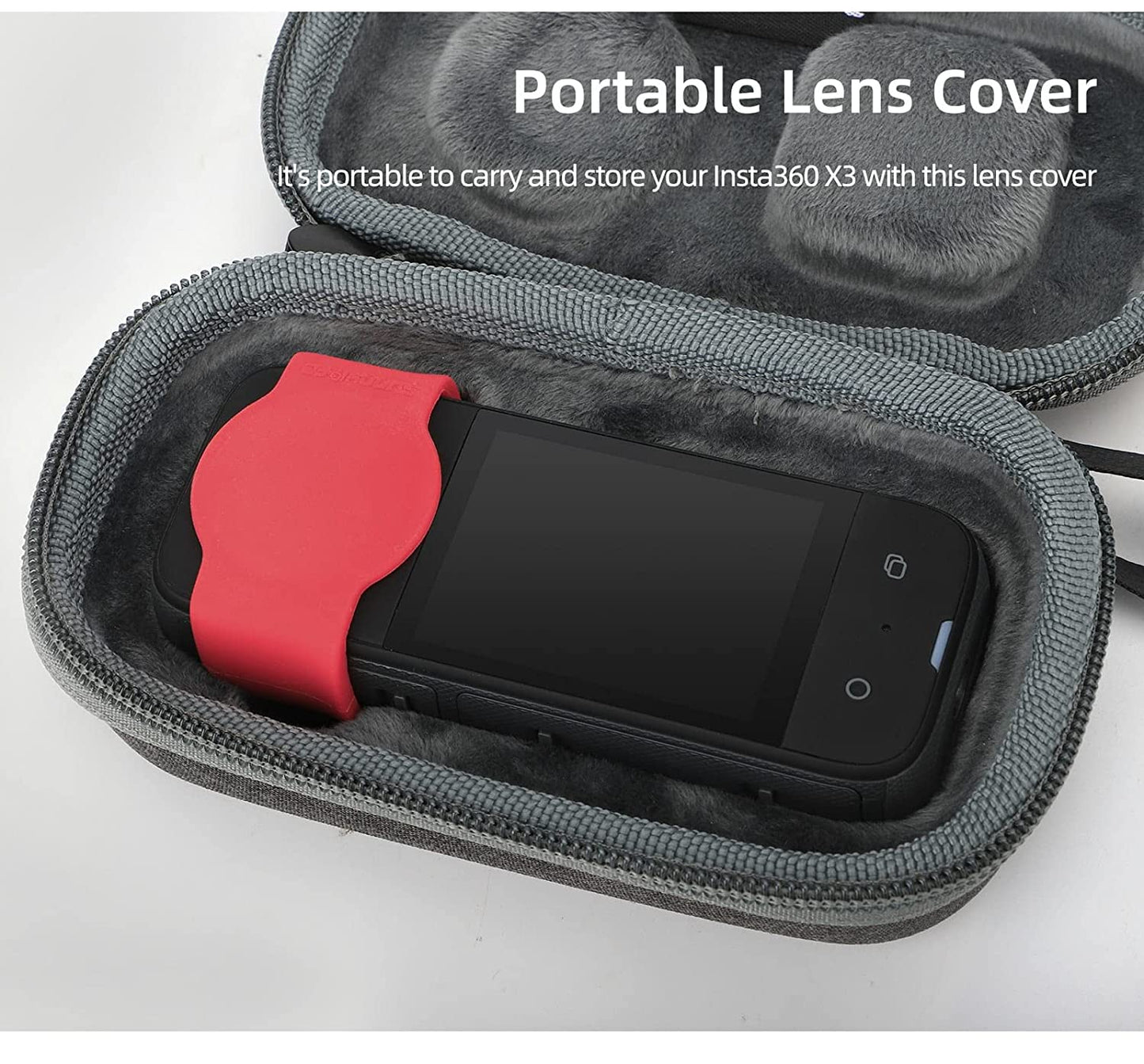 Silicone Cover for Camera Lens Compatible with Insta360 One X3 Lens Protective Accessories GetZget