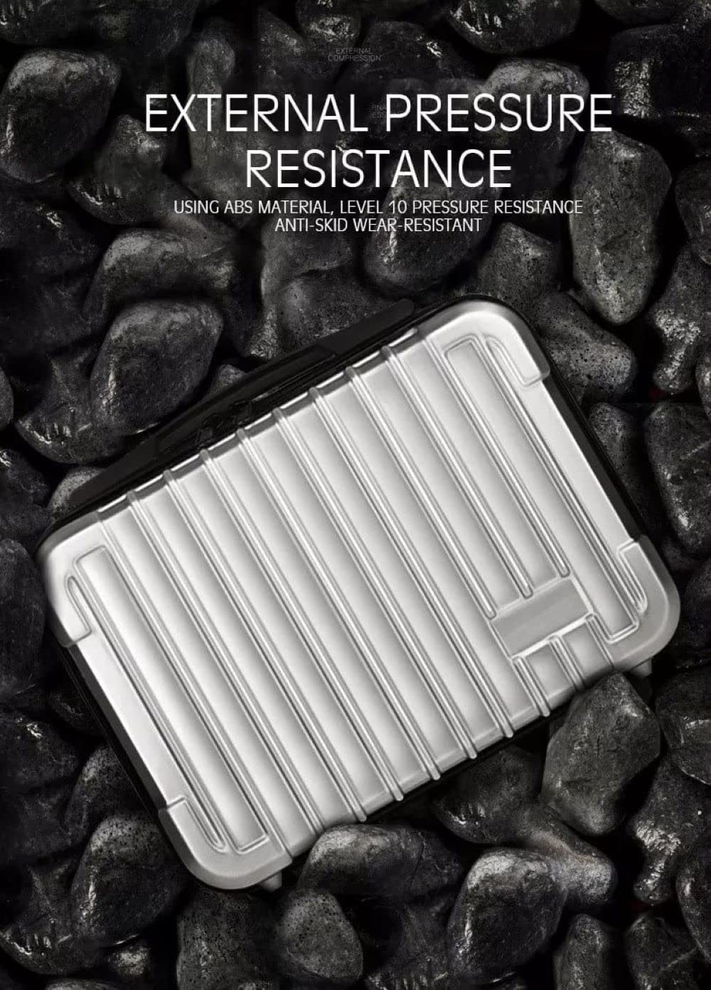 Hard Shell Carrying Case for DJI Mini 2 (Silver) (view 5)