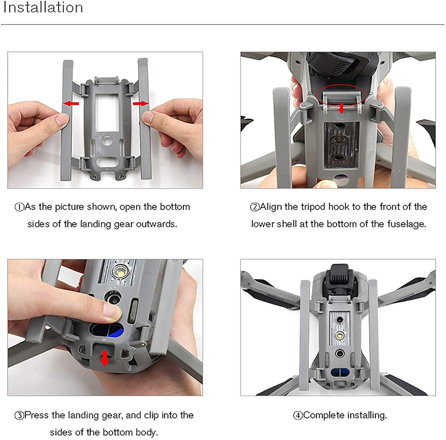 Height Extender For DJI Air 2S / Mavic Air 2 Foldable Landing Gear Accessories GetZget