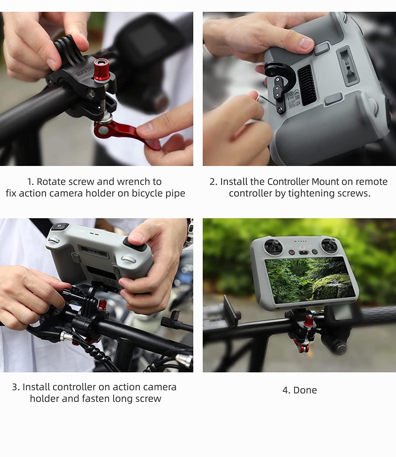 Bike Bracket For Dji Mavic 3 Classic/ Mini 3 Pro Display Remote Controller Mount Accessories GetZget