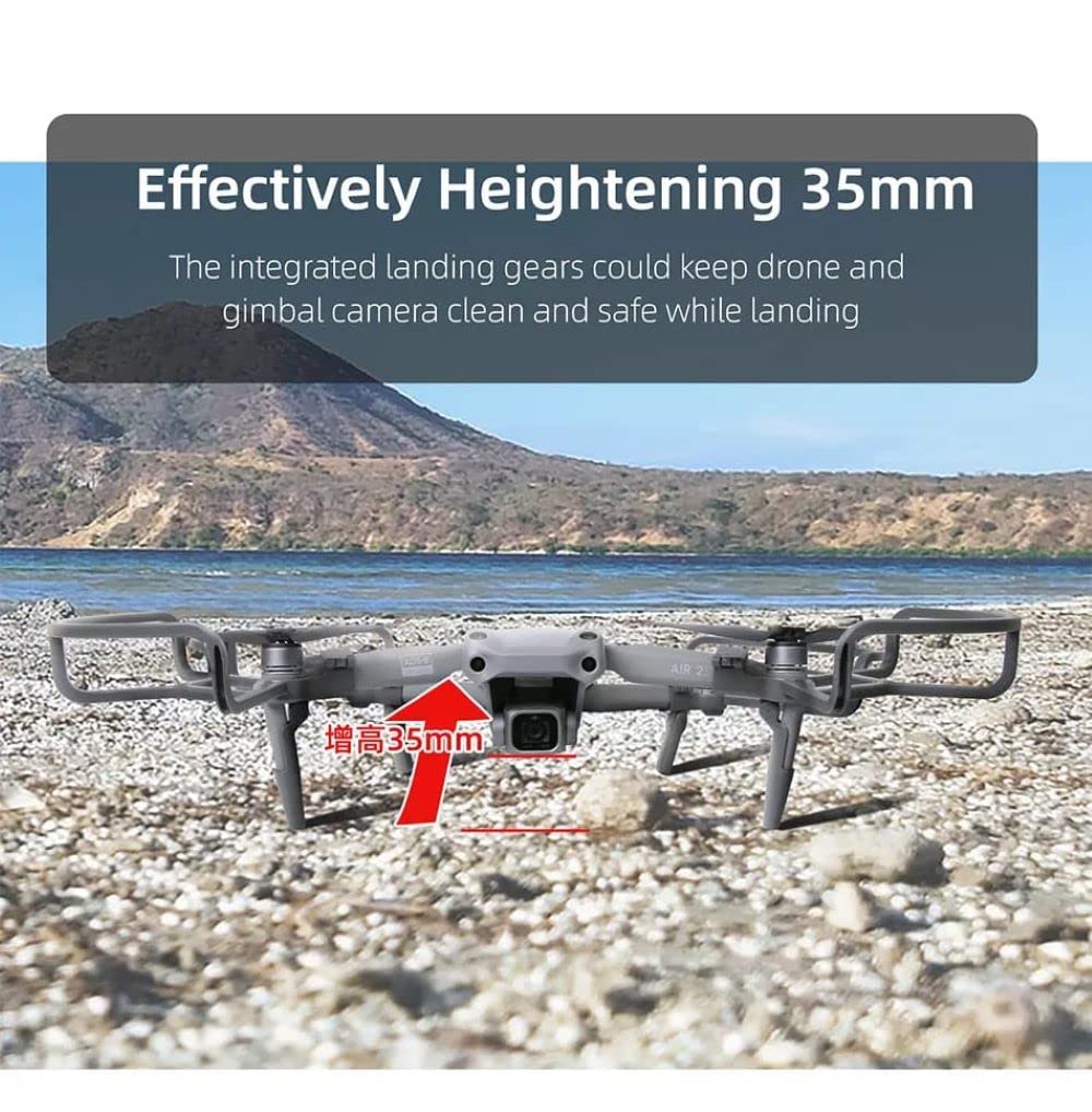 Propeller Guard For DJI Mavic Air 2/ Mavic Air 2S with inbuilt Height Extender (Pattern 1) GetZget