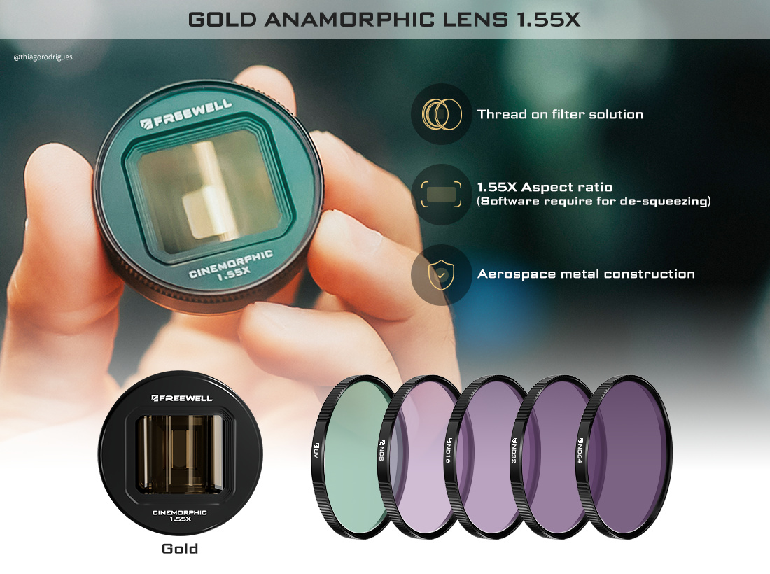 Freewell Anamorphic Lens Sherpa (Gold)