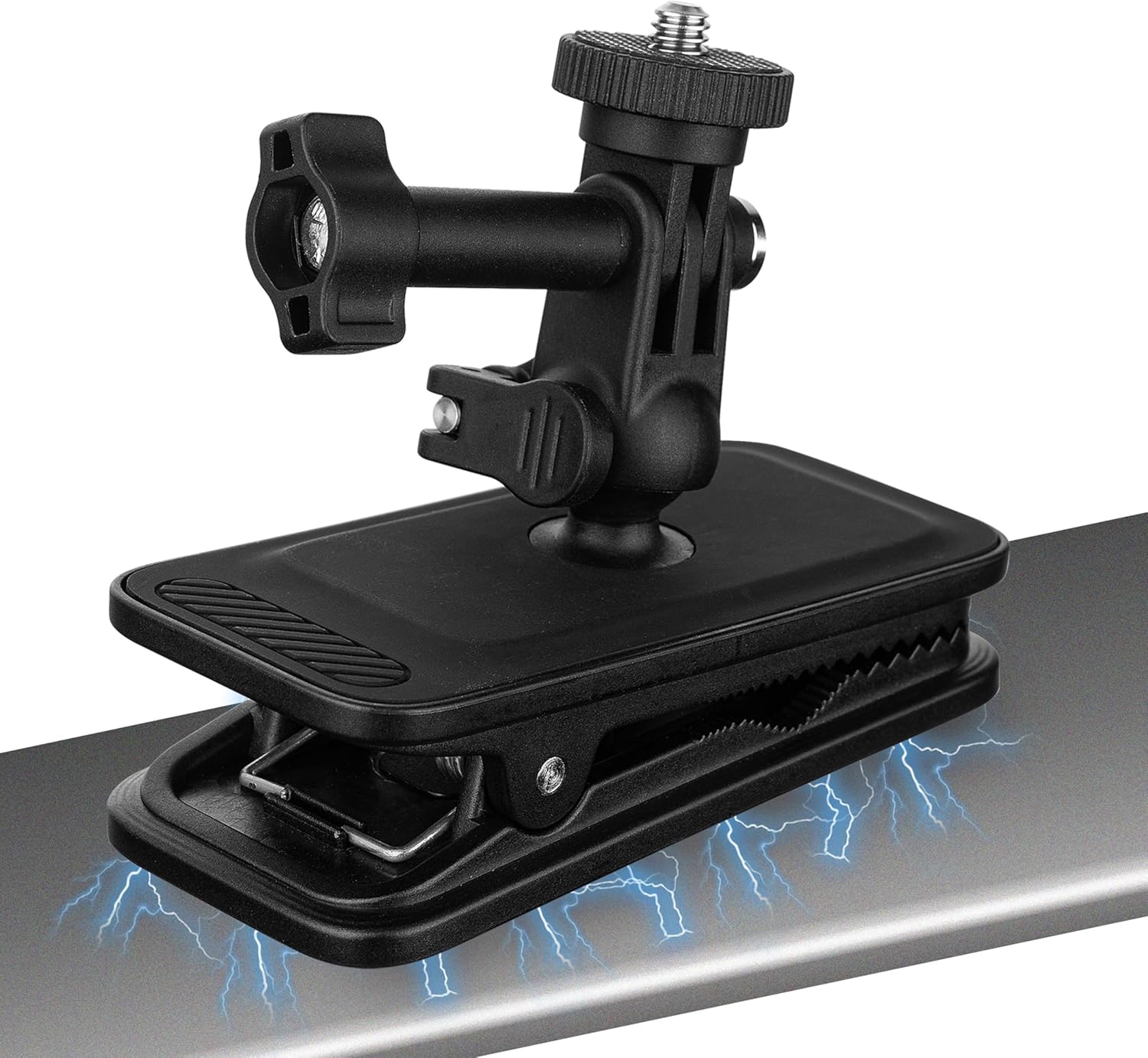 Magnetic Backpack Mount Clip, Universal 360° Swivel Action Camera Clip 