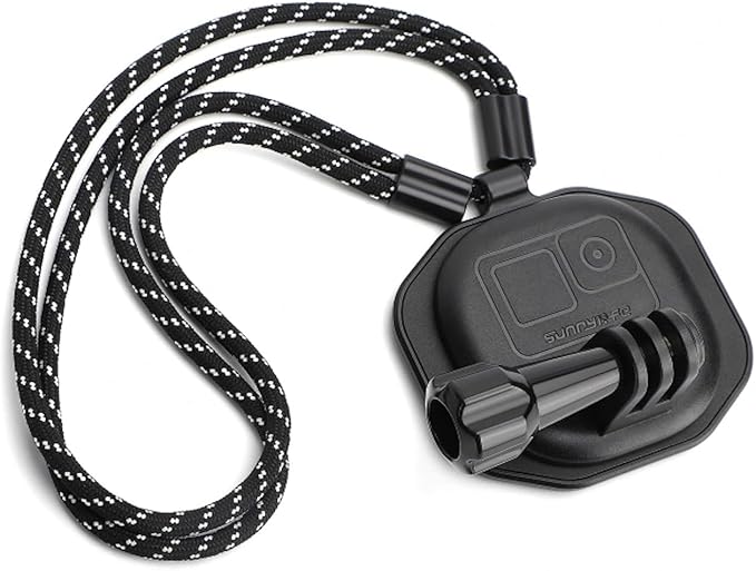 Reflex Camera Magnetic Action Camera Neck Mount POV Chest Lanyard Holder compatible with Insta 360 X5, Go Pro Hero 13-5, D J I Action 3 – 360° Rotating Hands-Free Vlog Mount for Stable Shooting
