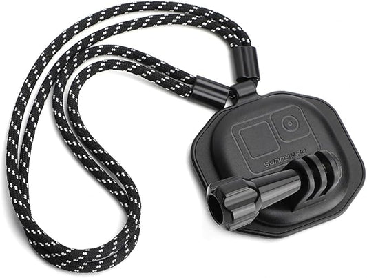 Magnetic Action Camera Neck Mount POV Chest Lanyard Holder 