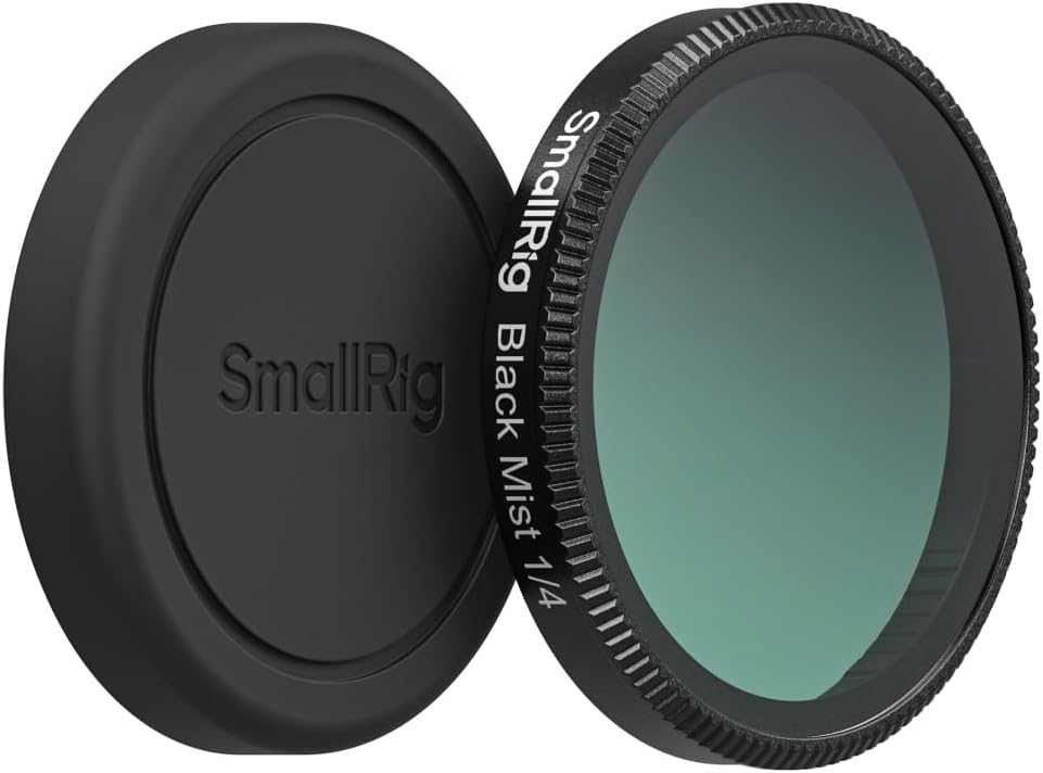 SmallRig 1/4 Black Mist Filter for DJI Osmo Action 6, Snap On Black Diffusion 1/4 Filter
