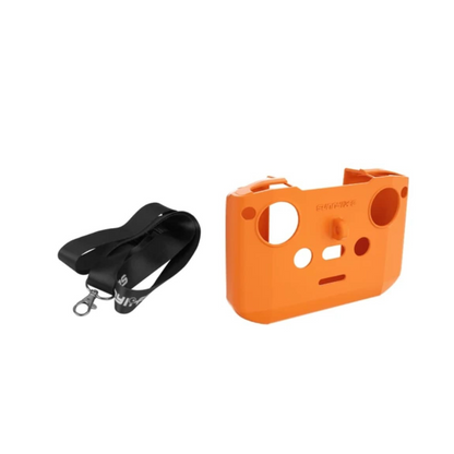 Sunnylife Silicone Protective Cover with Lanyard Strap Remote Controller Protector for Flip /Neo/Neo2/ Mini 2/3/3Pro/Mavic Air 2/2s,Mavic 3 Accessories (Grey)