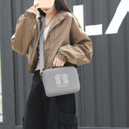 Carrying Case Compatible with DJI Neo 2 can Store Charging Hub & Accessories, Air Travel Protection Bag PU Case (Bkano Standard)