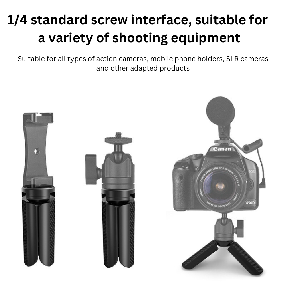 Mini Tripod Desktop Stand Stabilizer Holder for DJI OSMO Pocket 3 Pocket 2 DJI Action 4/3 Gopro