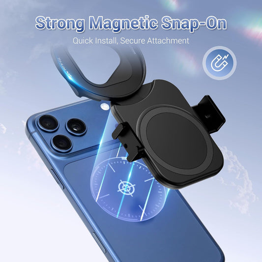 JJC 67mm Phone Lens Filter Adapter Magnetic Mount For iPhone 17/16/15/14 Pro/ Max/ Air