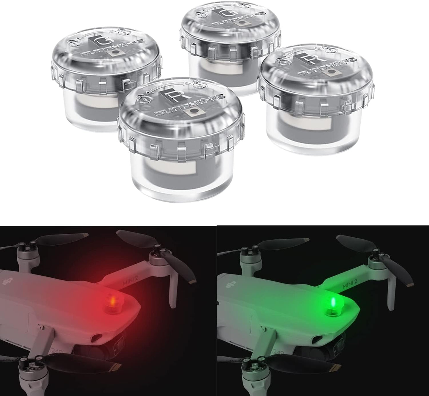 Drone Strobe Lights, Anti Collision Light for Drone Night Flying (4 Piece)
