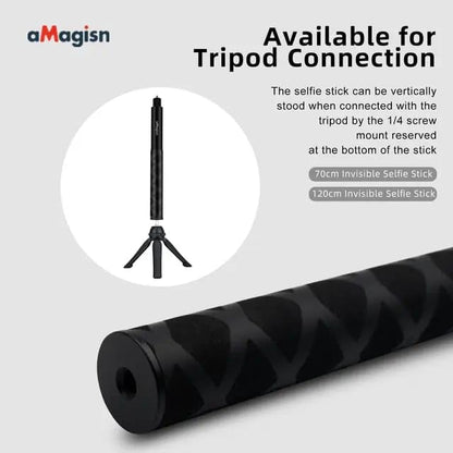Amagisn Invisible Selfie Stick for DJI,Insta360 One X3/ X2, Gopro, SjCam