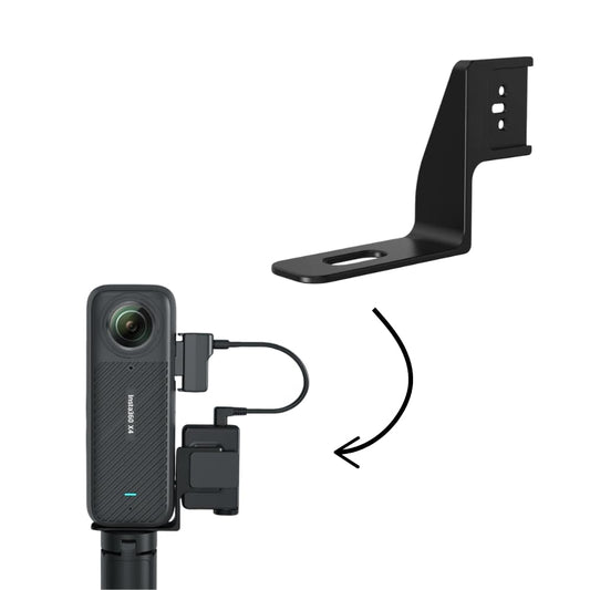 GetZget Mic Mount For Insta 360 One X5/ X4 / X3, DJI Mic Mini RX Receiver Audio Cold Shoe Mounting Clip Accessories