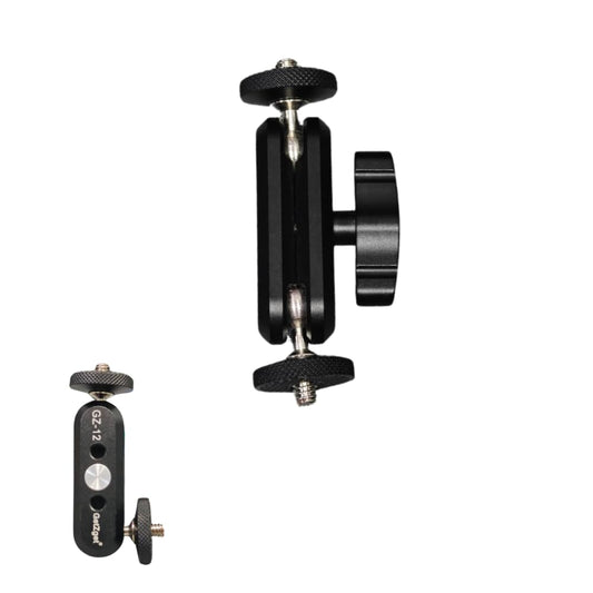 GetZget® Universal Double Ball Head Magic arm 1/4" Screw Extendable Mount For Insta360 X5/ X4/ X3, DSLR Camera, DJI Action 5/ Pocket 3, Bike Bracket Mount Accessories