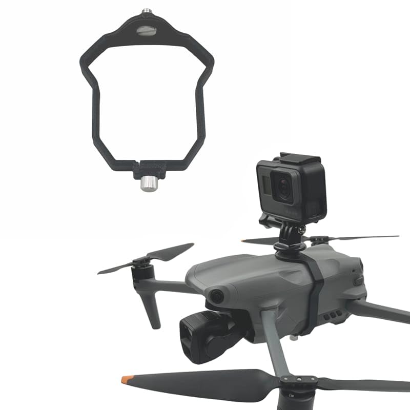 Action Camera Holder Mount For DJI Air 3/ 3S Drone – External GoPro/DJI / Insta360 Camera Bracket Adapter for Aerial Filming