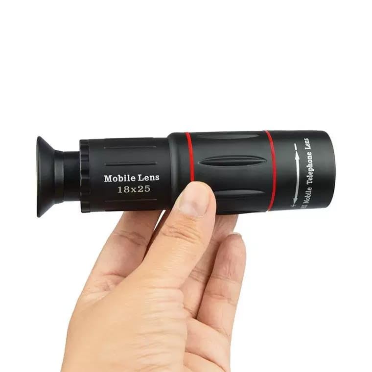 Getzget 18X Telephoto Lens For iPhone & Smartphones, Universal 17mm Mobile Camera Zoom Lens with Clip
