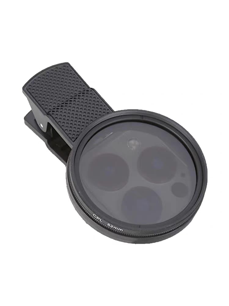 67mm Universal Lens Clip for  Iphone &amp; Android phone can Attach ND,UV,CPL Filters Adapter Ring 