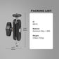 Universal Double Ball Head Magic arm 1/4" Screw Extendable Mount For Insta360 X5/ X4/ X3, DSLR Camera