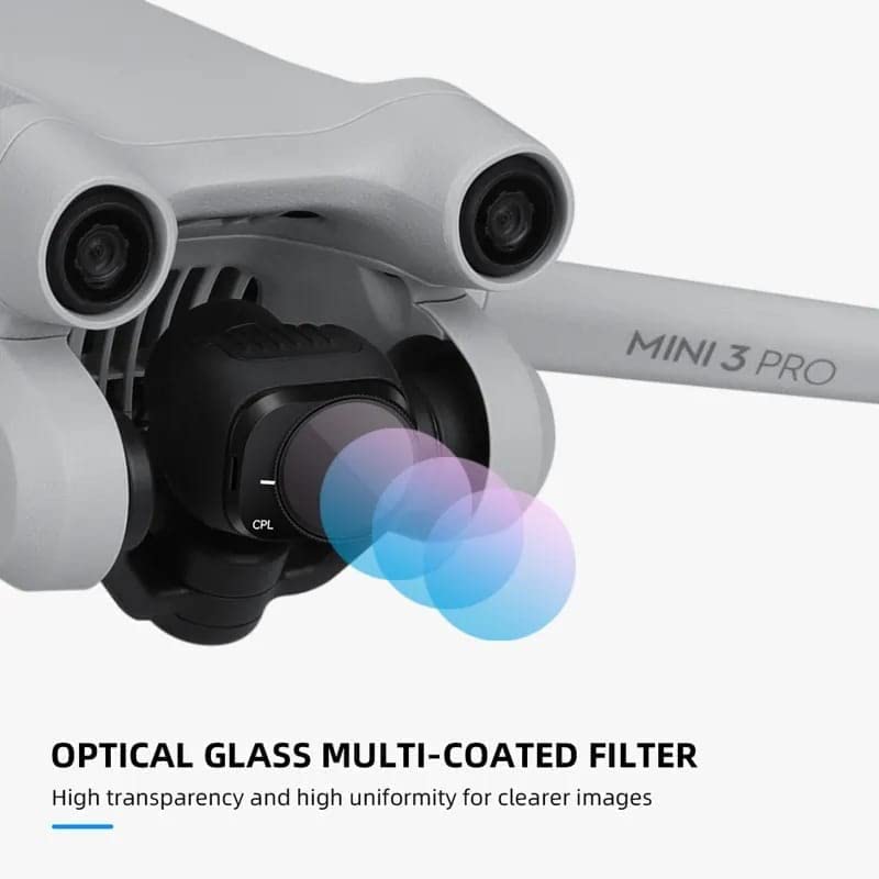 Mix Filter Set for DJI Mini 3/ Mini 3 Pro (ND4,ND8, UV, CPL) Premium Gimbal Camera Lens ND Filters Accessories
