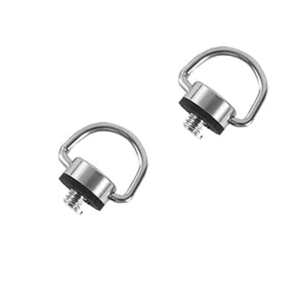 1/4 D-Ring Strap Screw for DJI Pocket 3, Osmo 360, Insta360, DSLR (2 Pcs)