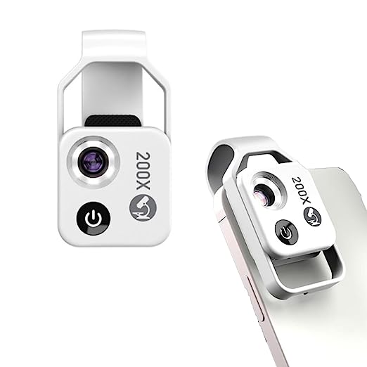 200X Macro Microscope Lens for Mobile Phones with CPL and LED Light (view 2)
