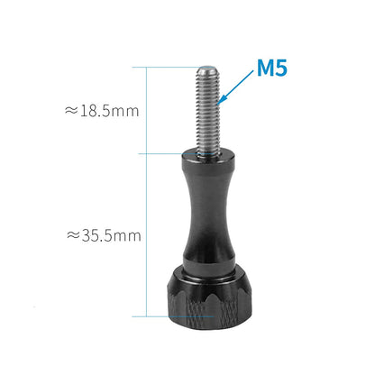 Aluminum Screw Tripod Mount Adapter+Screw nut For Gopro Hero, Sjcam Xiaomi, Yi, DJI Osmo Action Camera Accessories