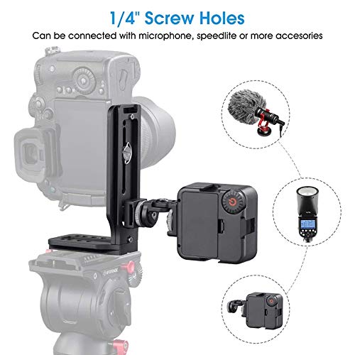 Base Mount L-Shaped Vertical & Horizontal Quick Release Plate For DJI Ronin RS 4, RS 3, RS 2, RSC Gimbal, Sony & Canon Cameras