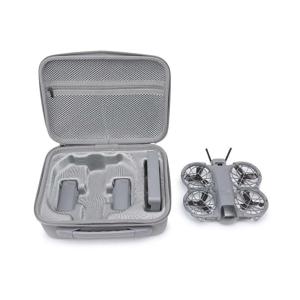 Carrying Case Compatible with DJI Neo 2 can Store Charging Hub & Accessories, Air Travel Protection Bag PU Case (Bkano Standard)